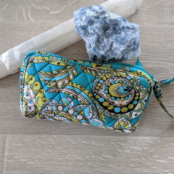 Vera Bradley Retired Peacock Wristlet Purse - Picture 4 of 7